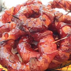 Grilled Bacon onion rings