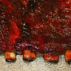 BBQ ribs with Texas Pecan BBQ rub