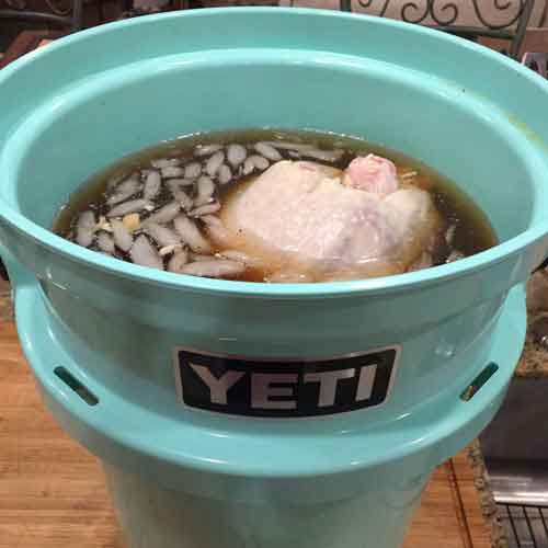 Brine-Turkey-in-Yeti-Loadout-5-Gallon-Bucket - SuckleBusters Backyard  Kitchen Recipes