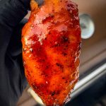 Finished and Glazed cajun chicken wing