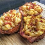 Smoked Mac and Cheese Bacon cups