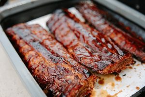 Remove the ribs from the smoker