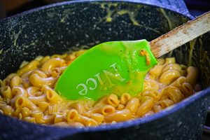 Melted mac and cheese